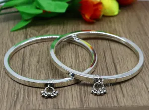 925 sterling silver handmade vintage ethnic design customized foot ankle kada bracelet with hanging drops best belly dance jewelry nsfk76