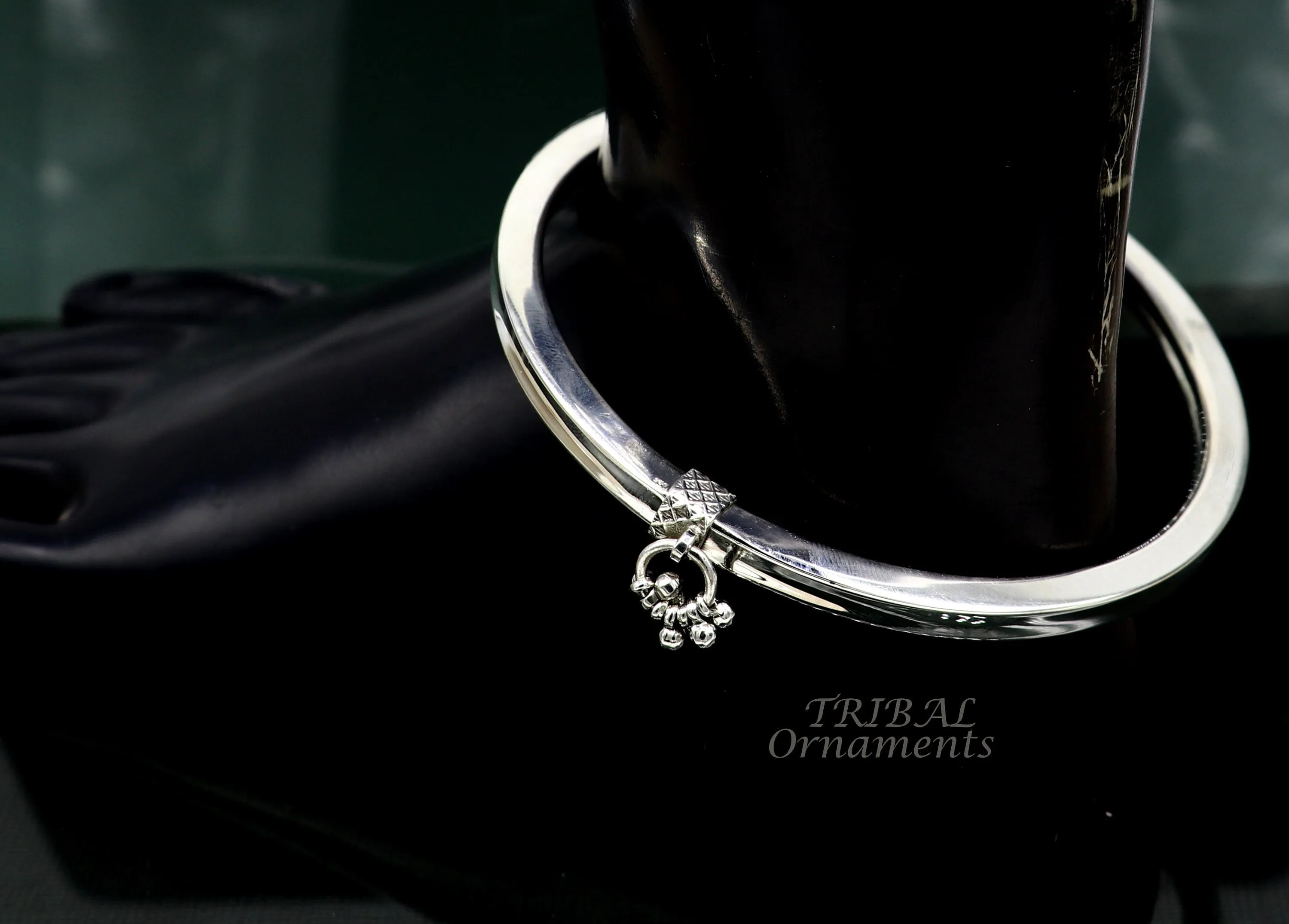 925 sterling silver handmade vintage ethnic design customized foot ankle kada bracelet with hanging drops best belly dance jewelry nsfk76