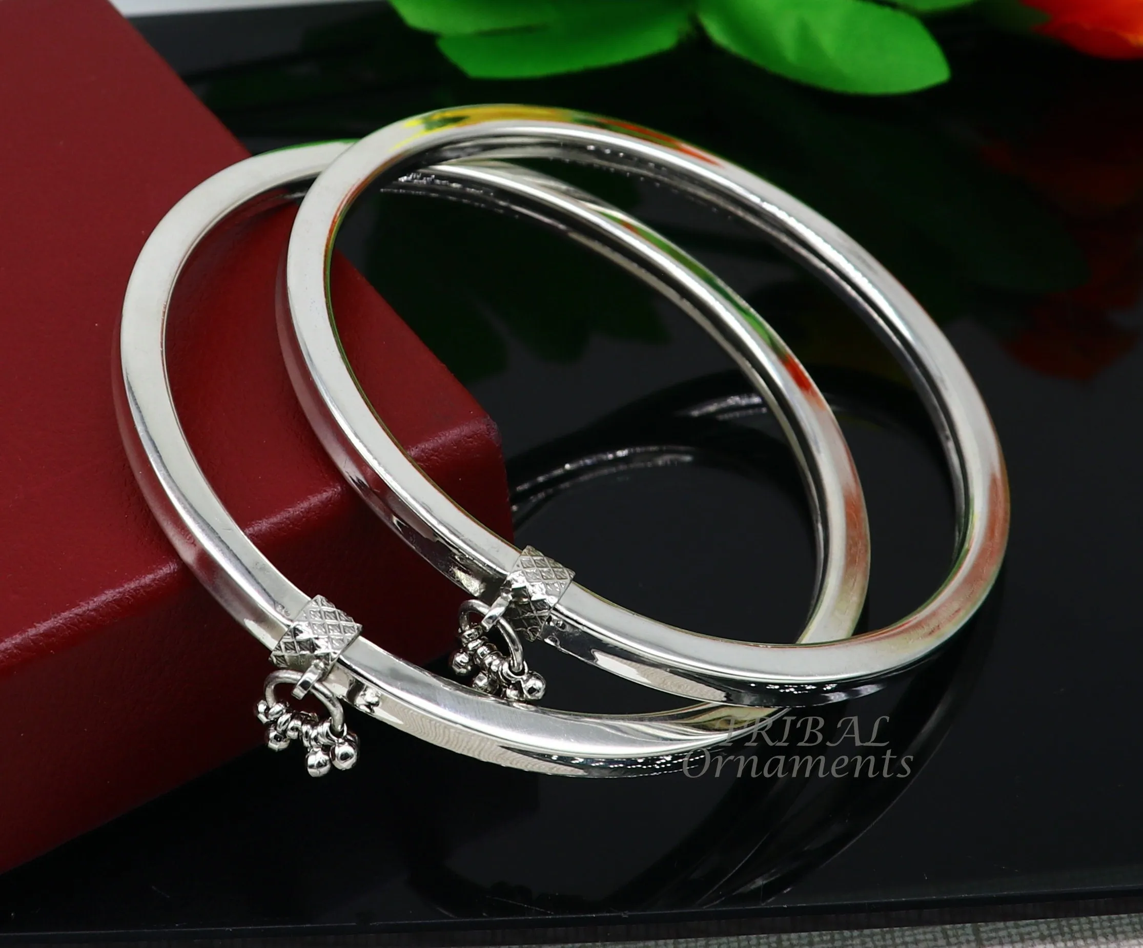 925 sterling silver handmade vintage ethnic design customized foot ankle kada bracelet with hanging drops best belly dance jewelry nsfk76
