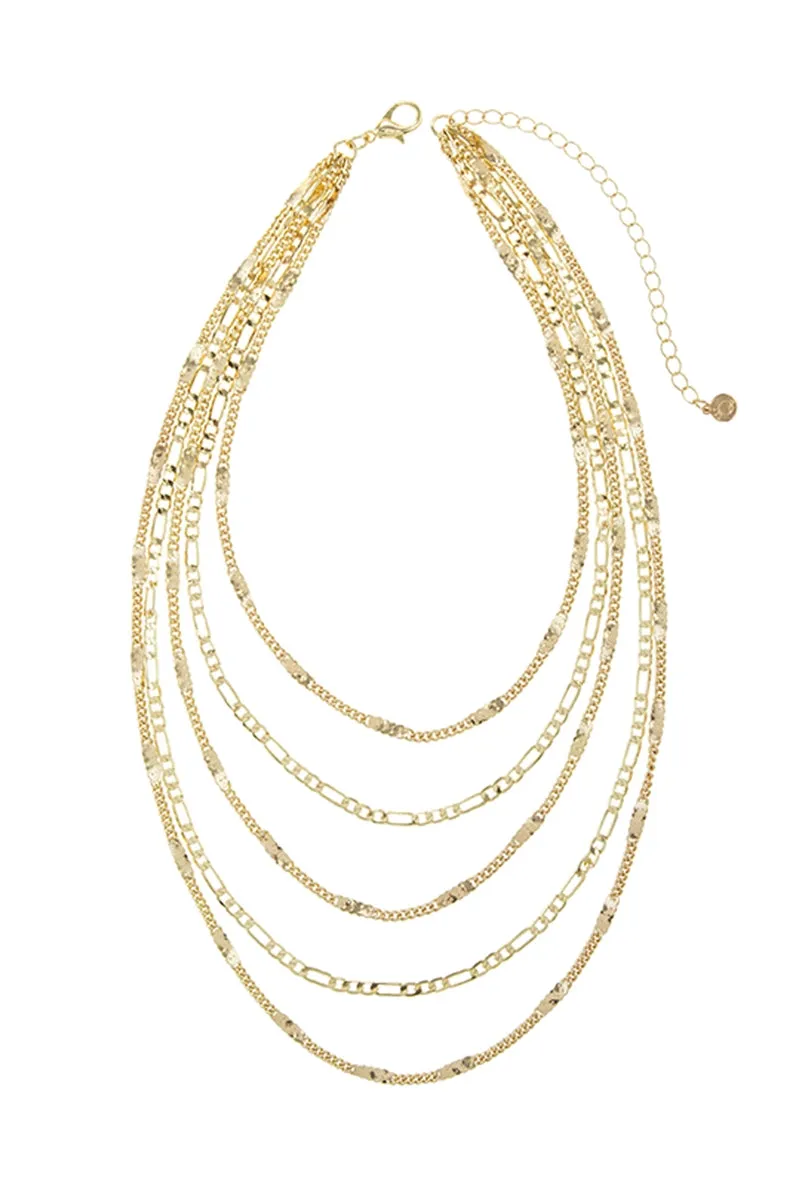 A Team Layered Chain Necklace