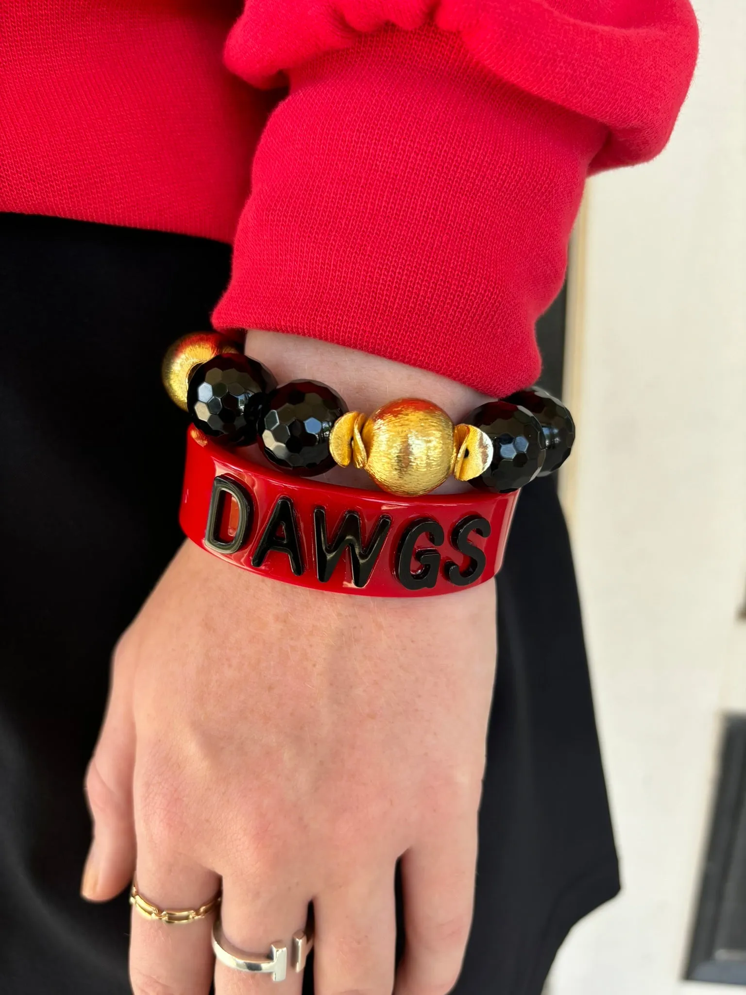 Addison Bracelet - Faceted Black Onyx