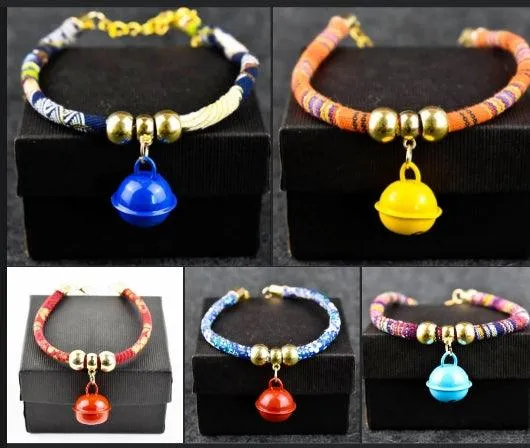 Adjustable Cat Collar Boho Necklaces Color Random