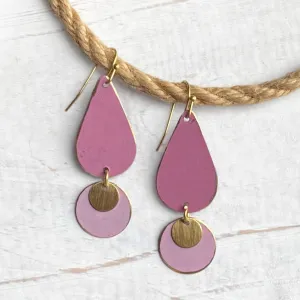 Artisan Pink n Lilac Patina Droplets