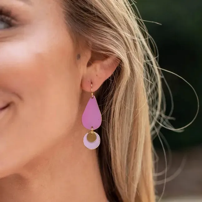 Artisan Pink n Lilac Patina Droplets