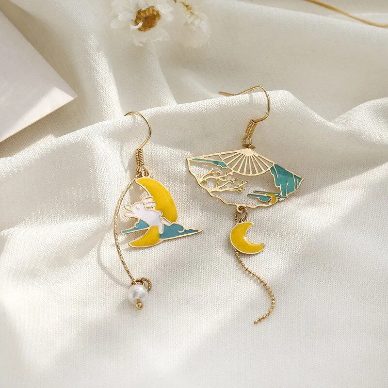Artistic and Unique Asymmetrical Statement Earring Collection