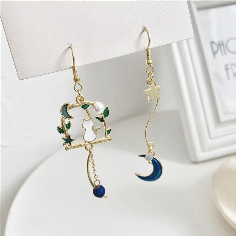 Artistic and Unique Asymmetrical Statement Earring Collection