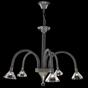 Asfour Chandelier  Chrome Chatons Hallogen