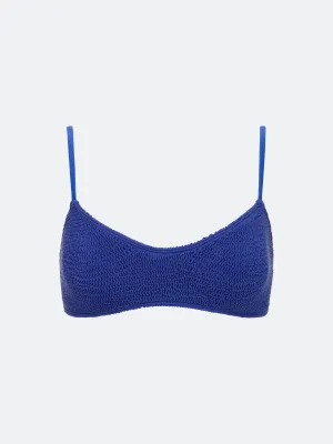 BALBOA LOW SCOOP BIKINI TOP - SAPPHIRE