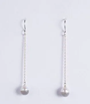 Bi -colour pearl grey moonstone