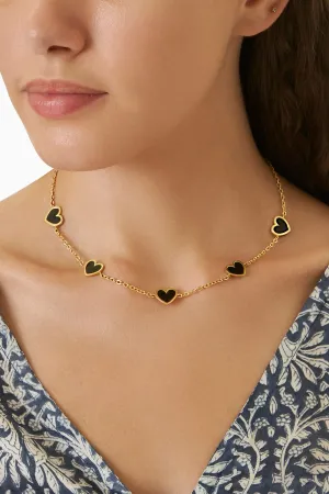 Black Heart Necklace
