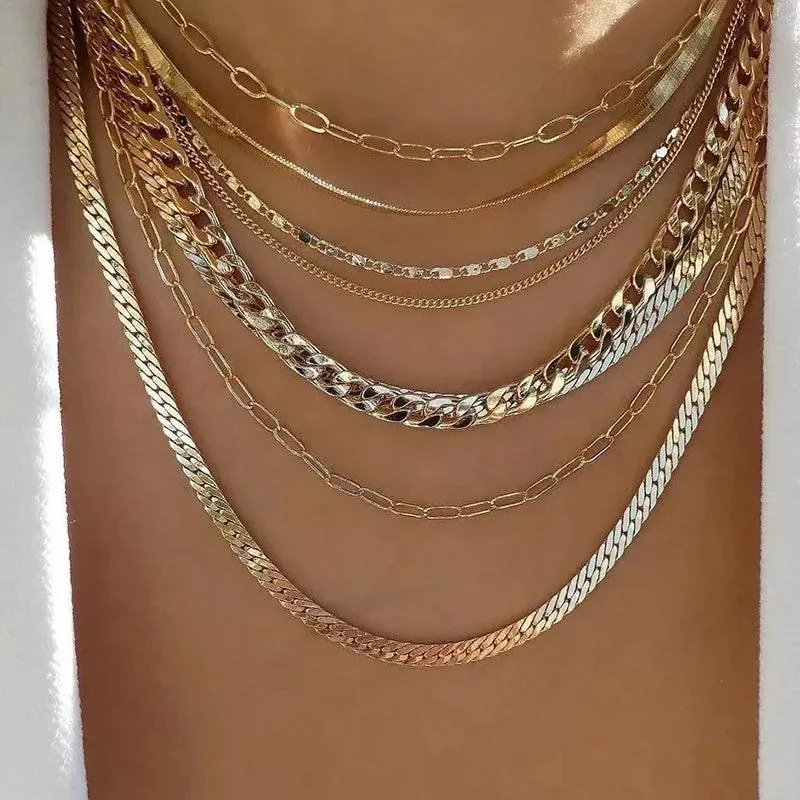 Bohemian Multilayer Crystal Butterfly Pendant Necklaces For Women Girls - Fashion Hollow Heart Choker Necklaces