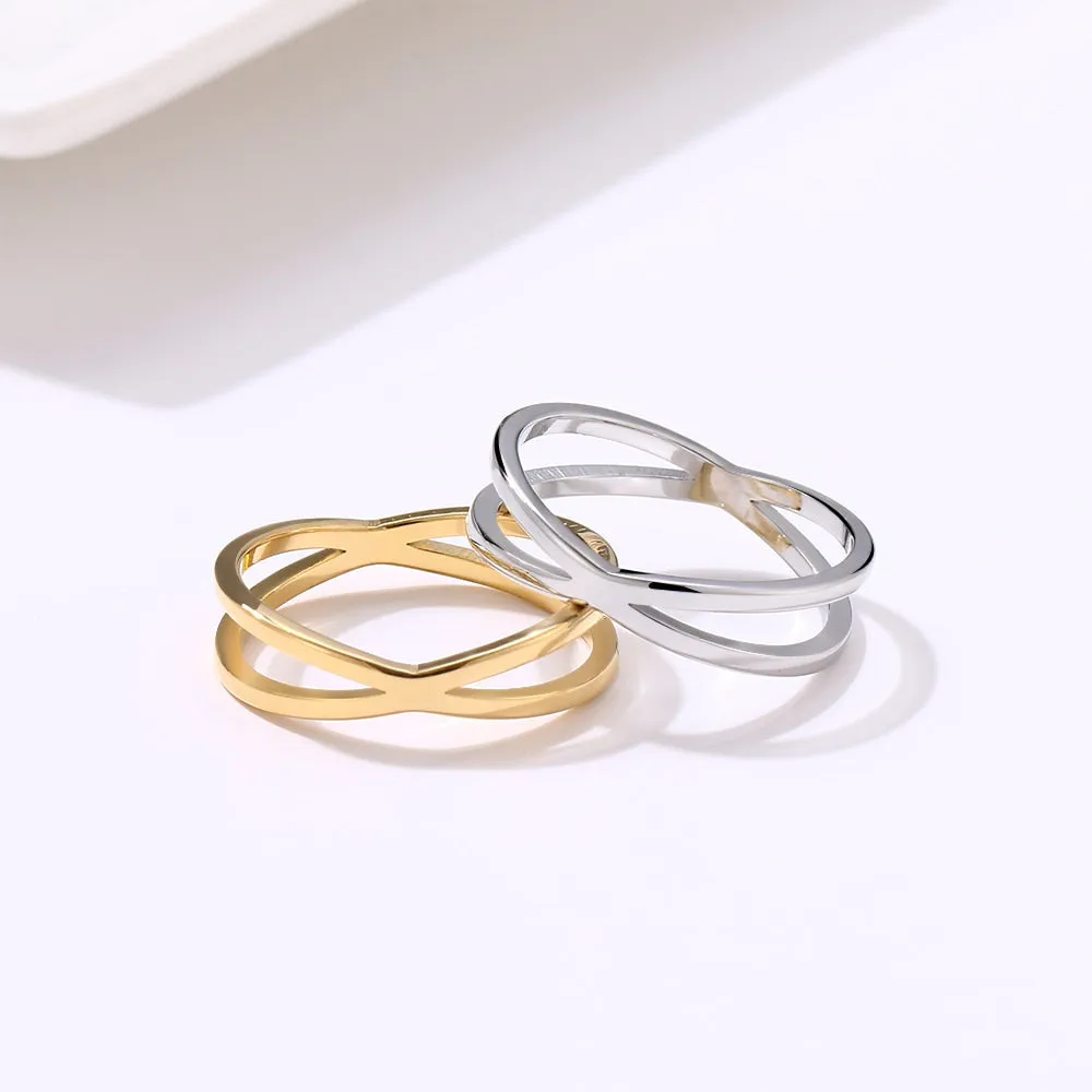 Bohemian Vintage Cross Gold Rings