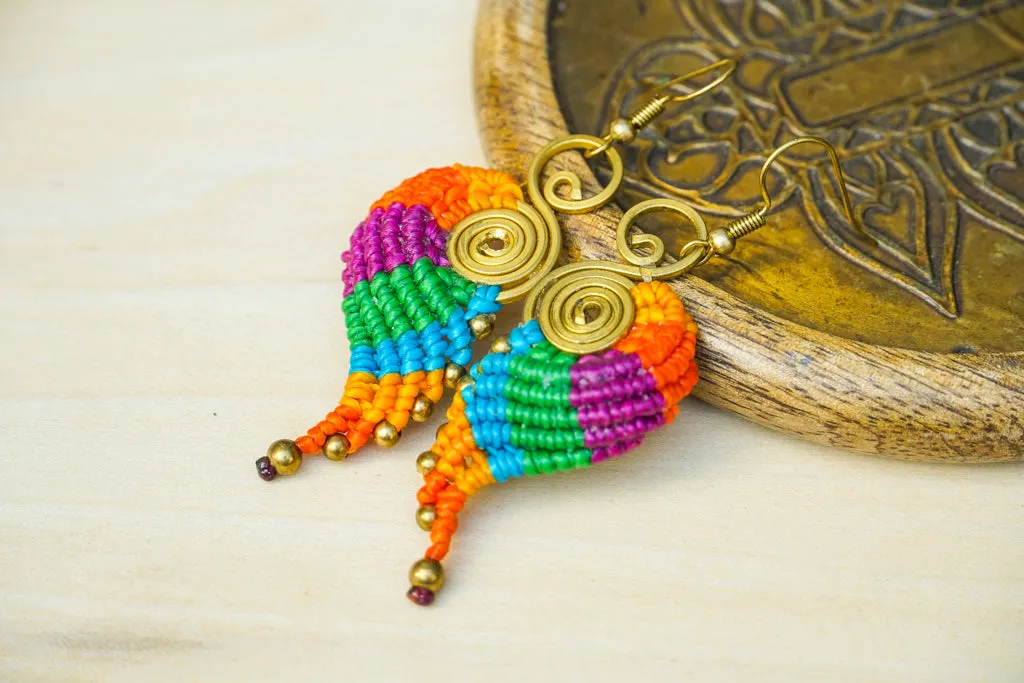 Boho Prism Micro Macrame Boho Earrings