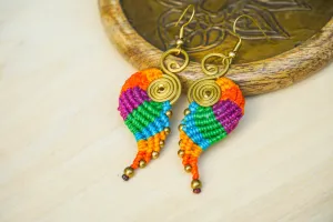 Boho Prism Micro Macrame Boho Earrings