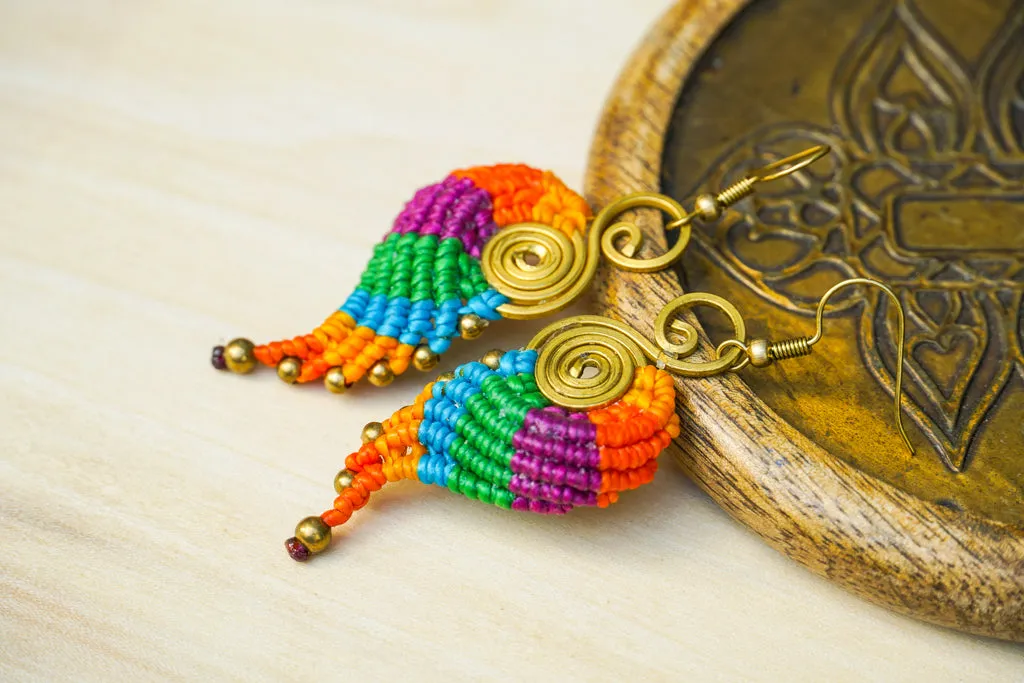 Boho Prism Micro Macrame Boho Earrings