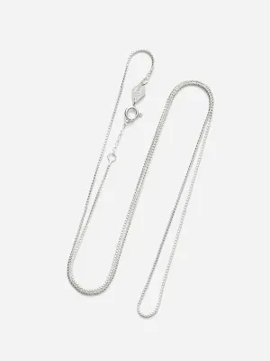 Box Chain Necklace - 57cm - Silver