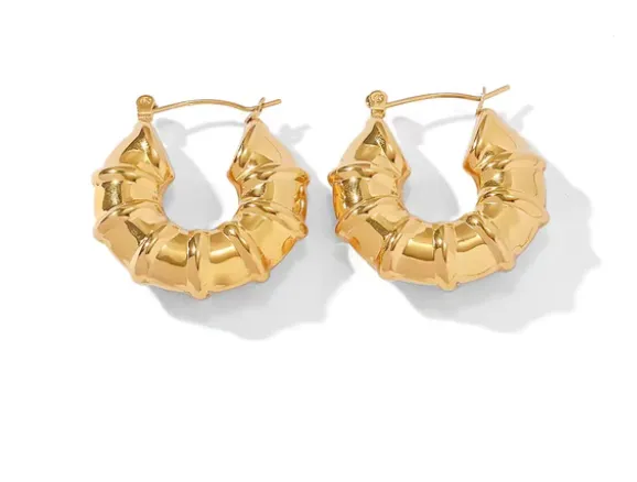 Brioche Hoop Earrings