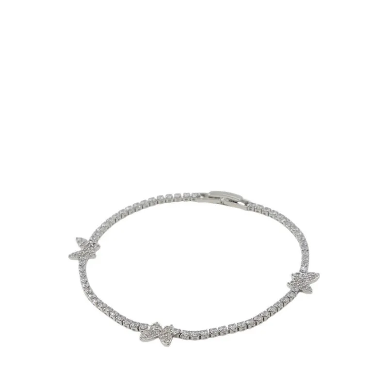 BUTTERFLYY BRACELETS - SILVER/CLEAR MULTI