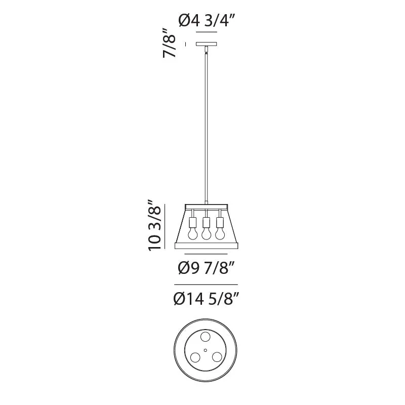 Caske 16" Pendant