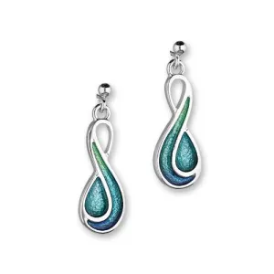 Cedar Silver Earrings, Mangrove