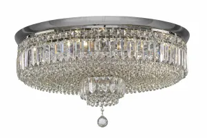 Ceiling Lamp  Chrome Pendeloque - 9 Bulb