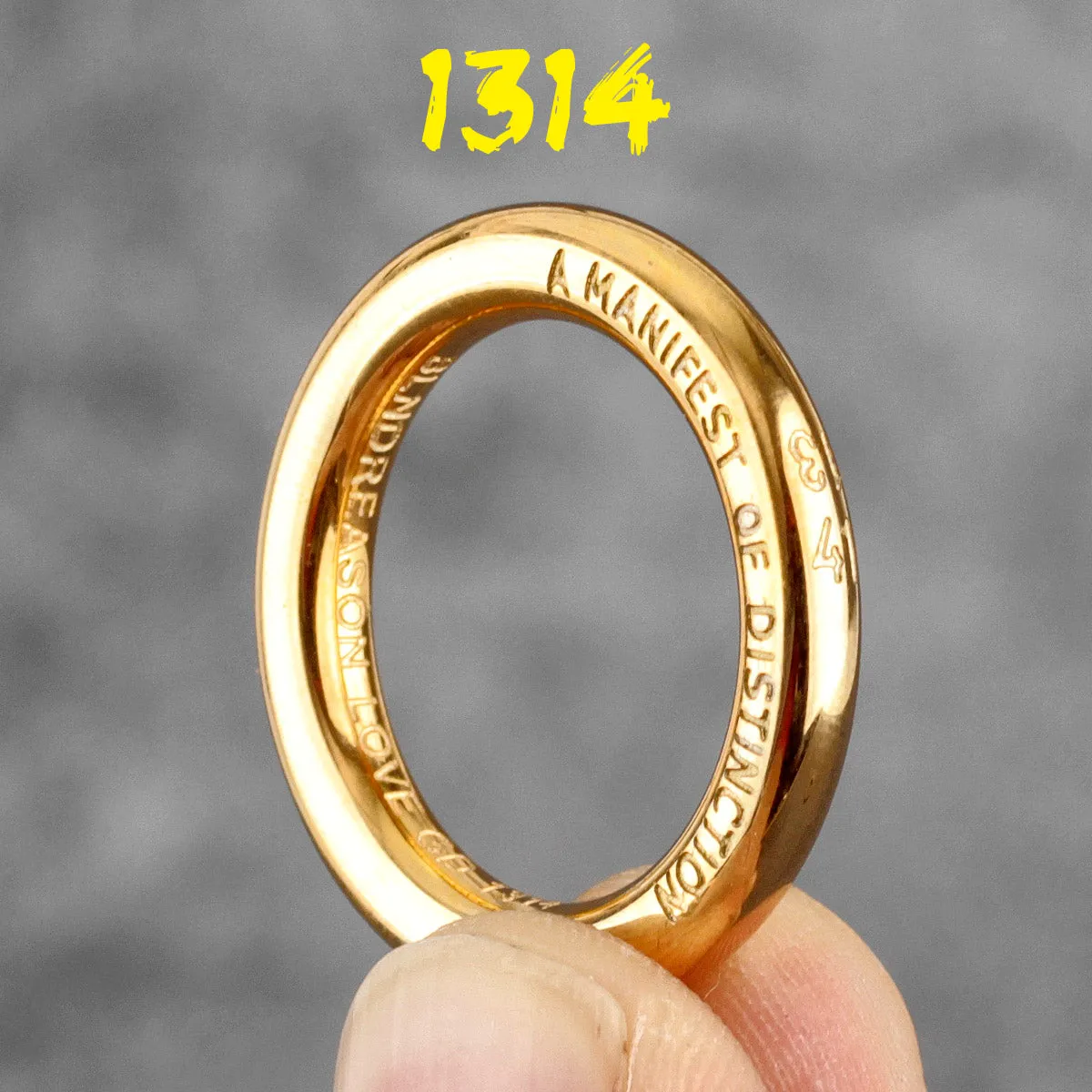 Charm Trendy Simple Vintage Black Stainless Steel  Rings
