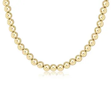 Choker 15” Classic Gold 7mm Bead
