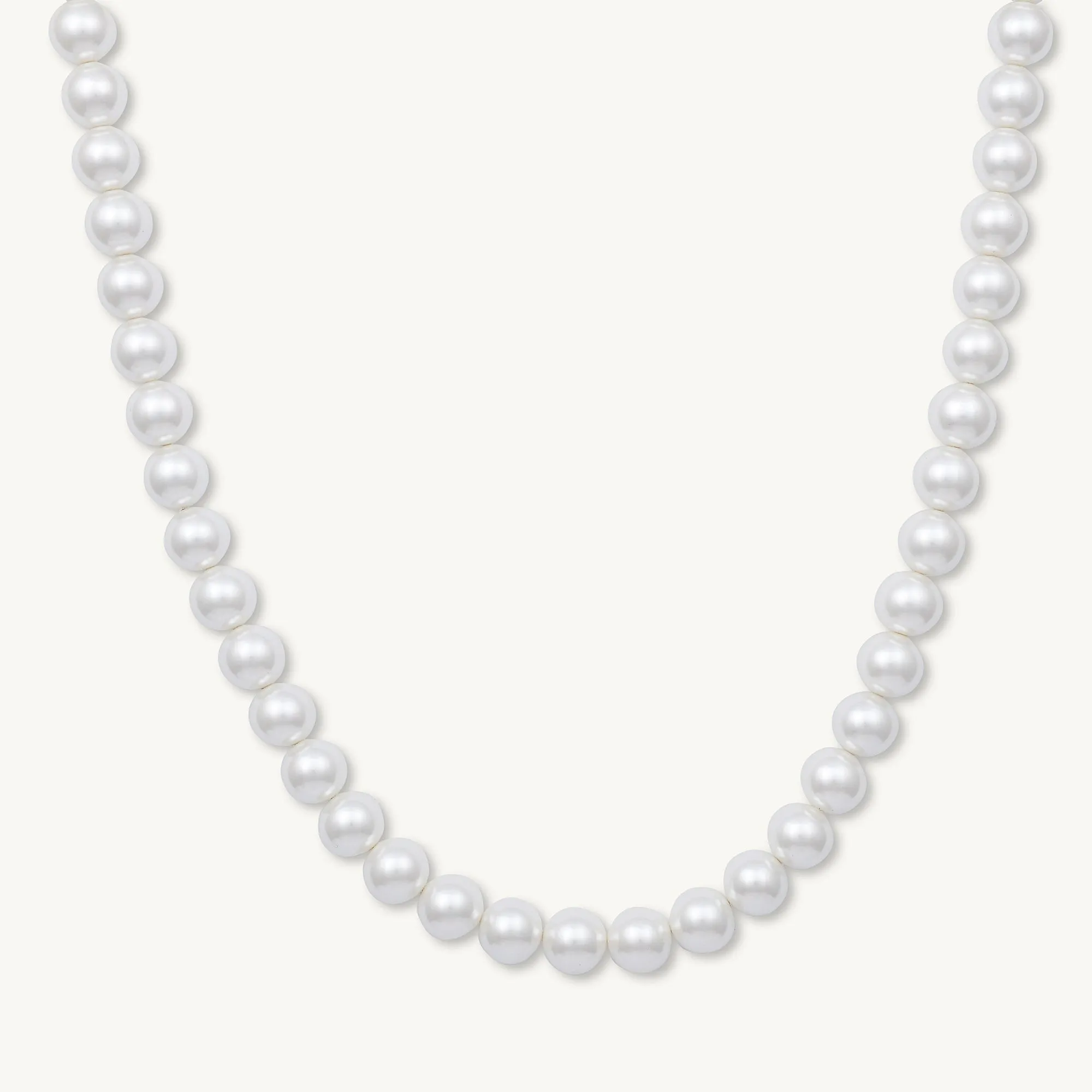 Classic 10mm Round Pearl Necklace