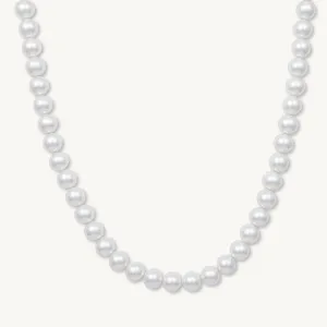 Classic 10mm Round Pearl Necklace
