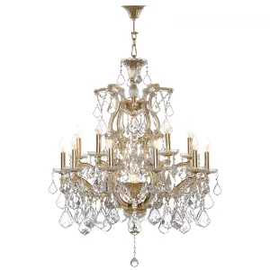 Classic Chandelier 16 Bulbs Gold