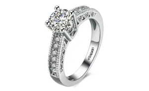 Classic Glamour Style Nice Quality Silver Plated Ring (6,7,8)