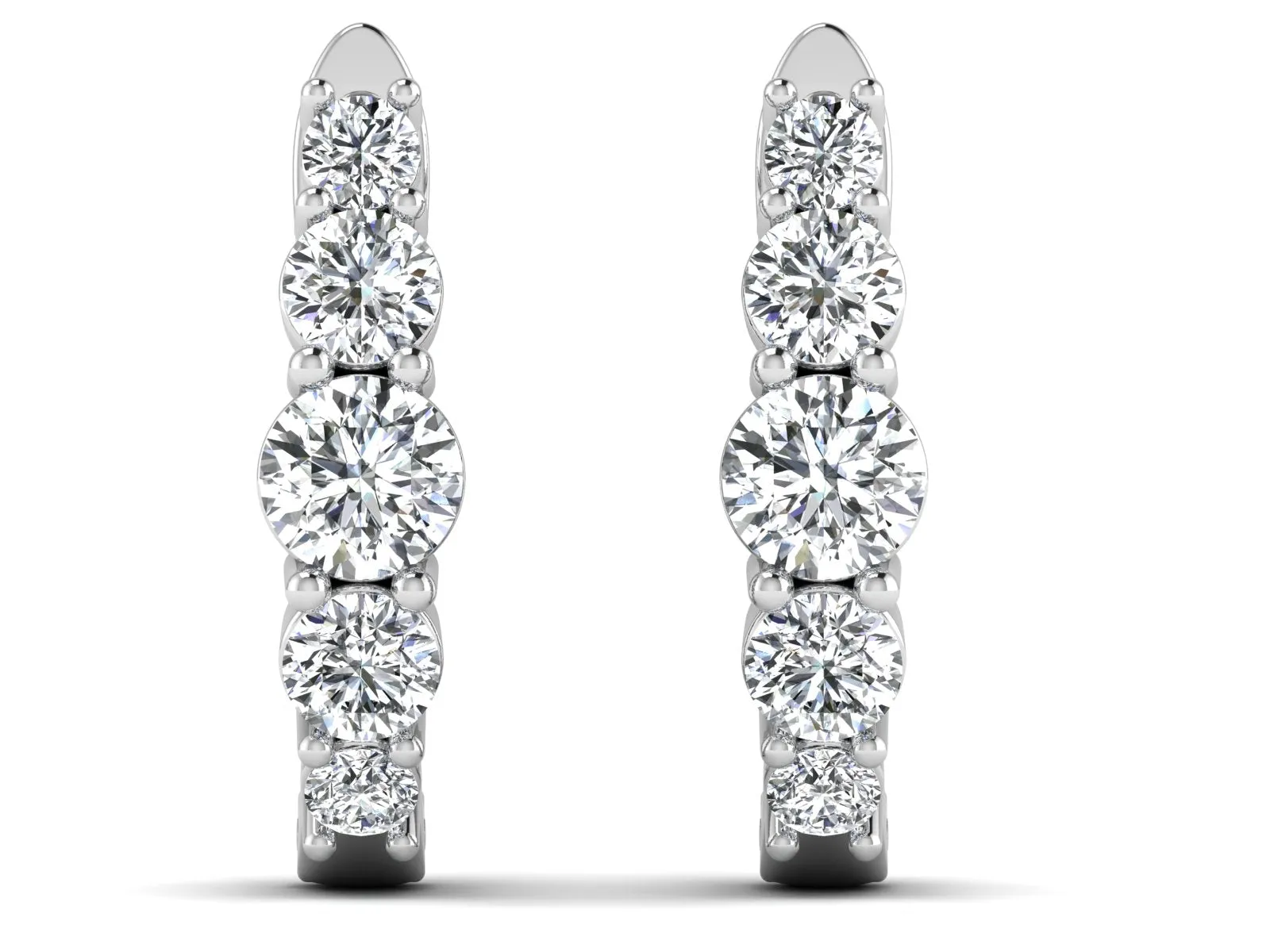 Classic Hoop Earrings - 1.82 ct.
