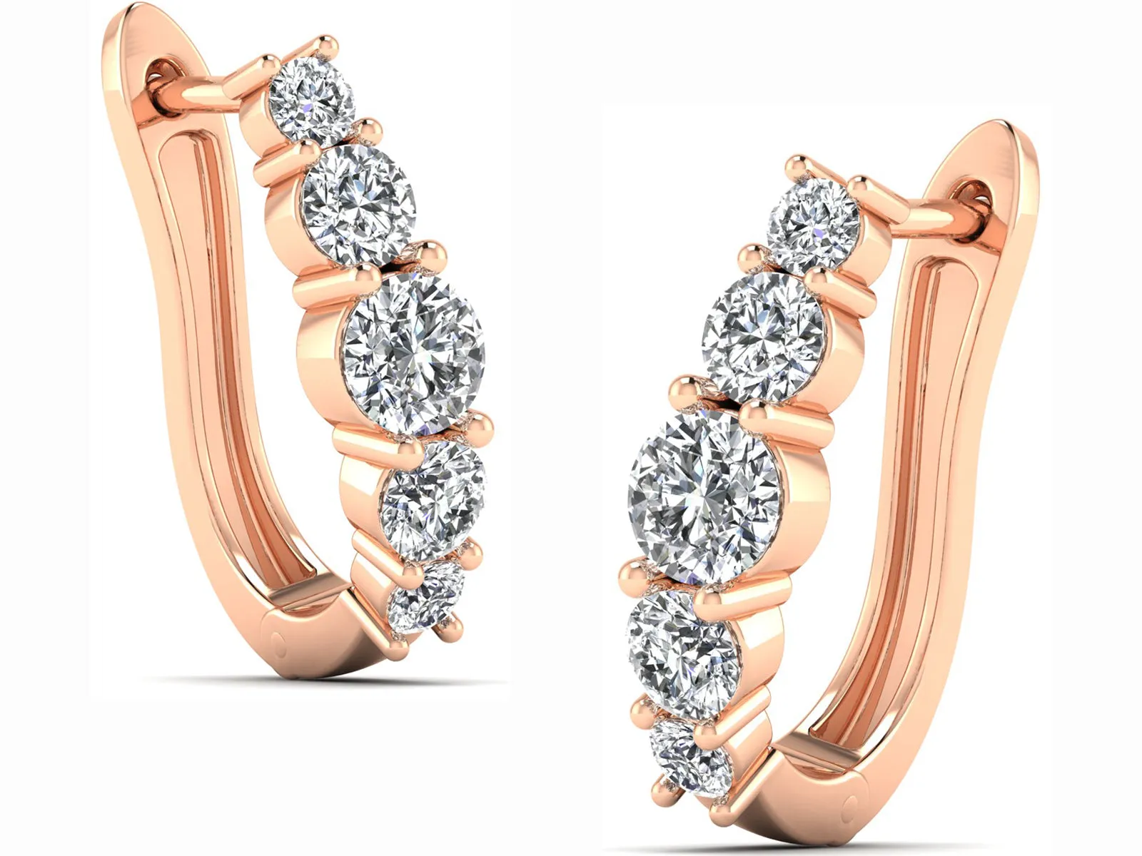 Classic Hoop Earrings - 1.82 ct.