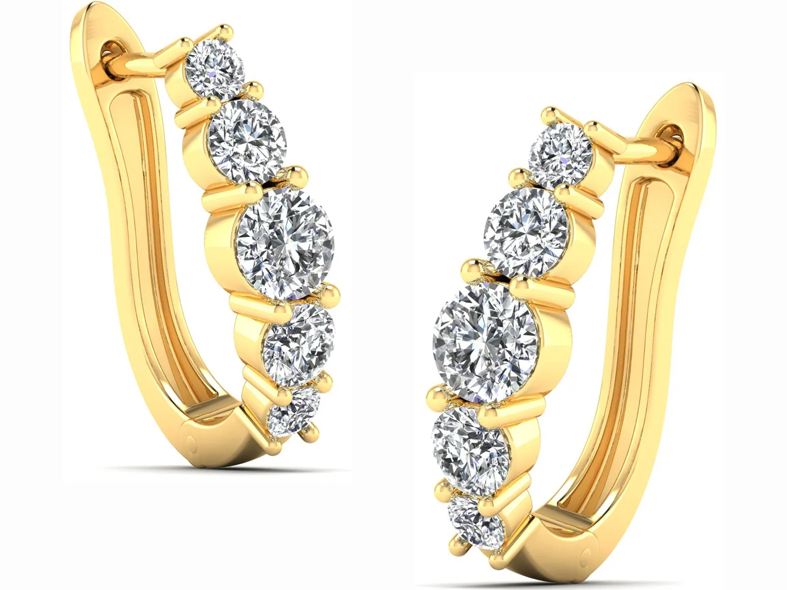 Classic Hoop Earrings - 1.82 ct.