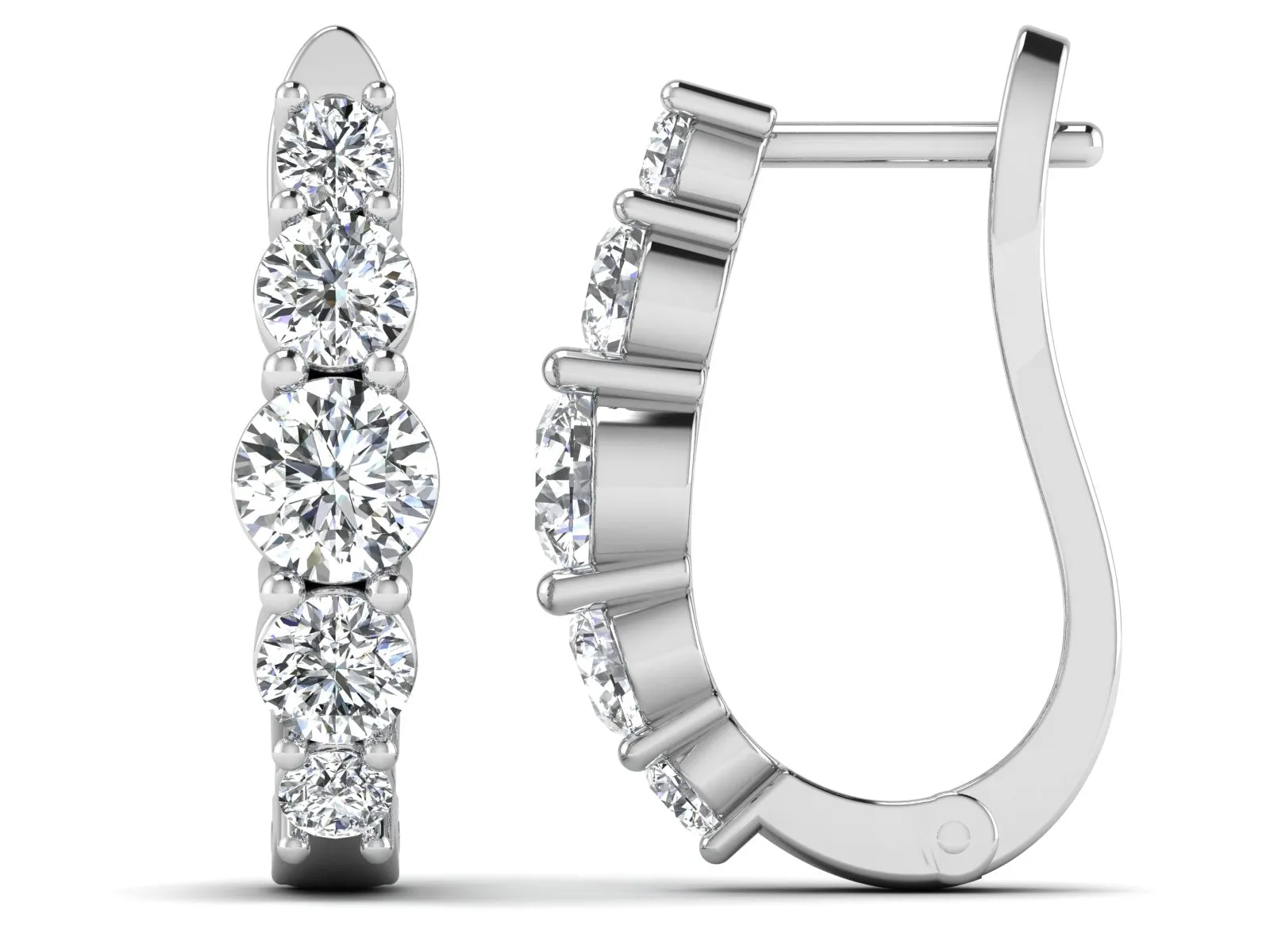 Classic Hoop Earrings - 1.82 ct.