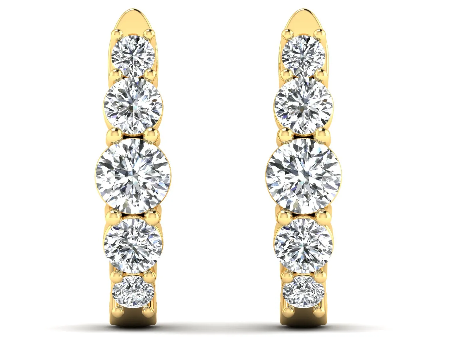 Classic Hoop Earrings - 1.82 ct.