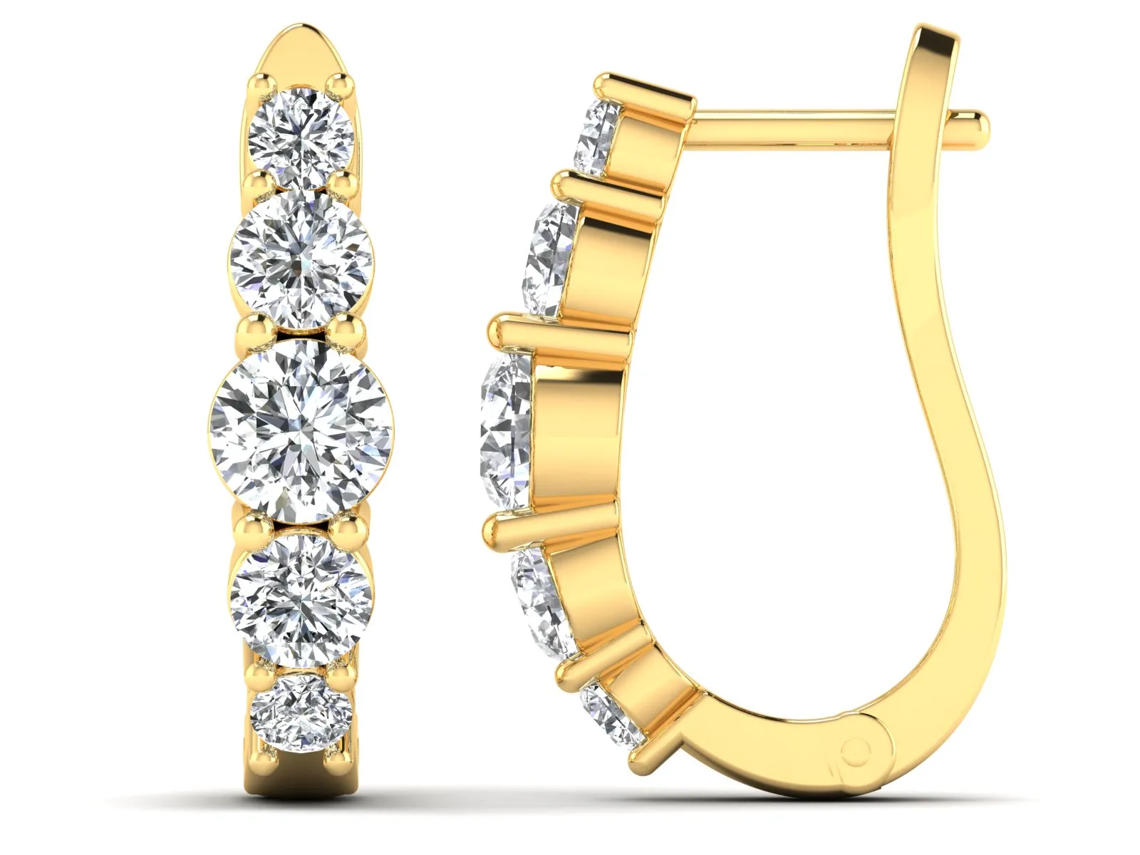 Classic Hoop Earrings - 1.82 ct.