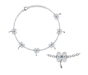 Clove Leaf Sterling Silver Anklet