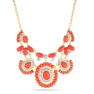 CORAL AND CRYSTAL NECKLACES #FW1404062