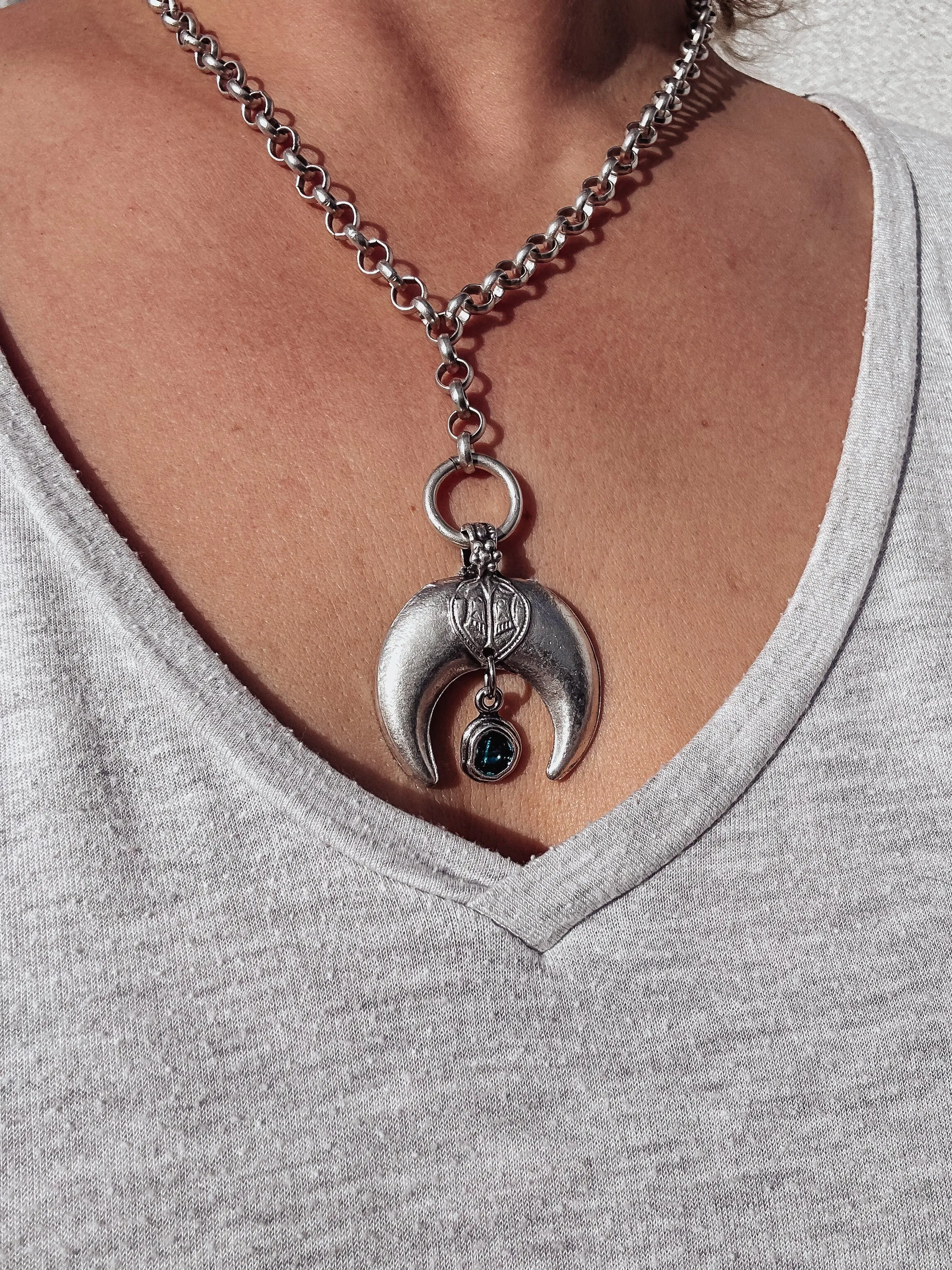 Crescent Statement Necklace