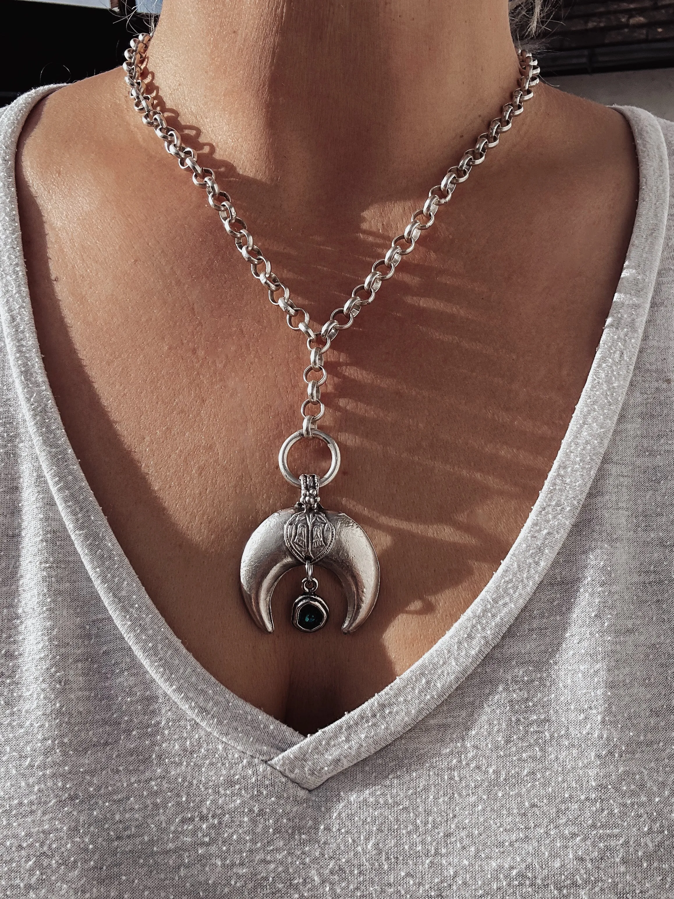 Crescent Statement Necklace