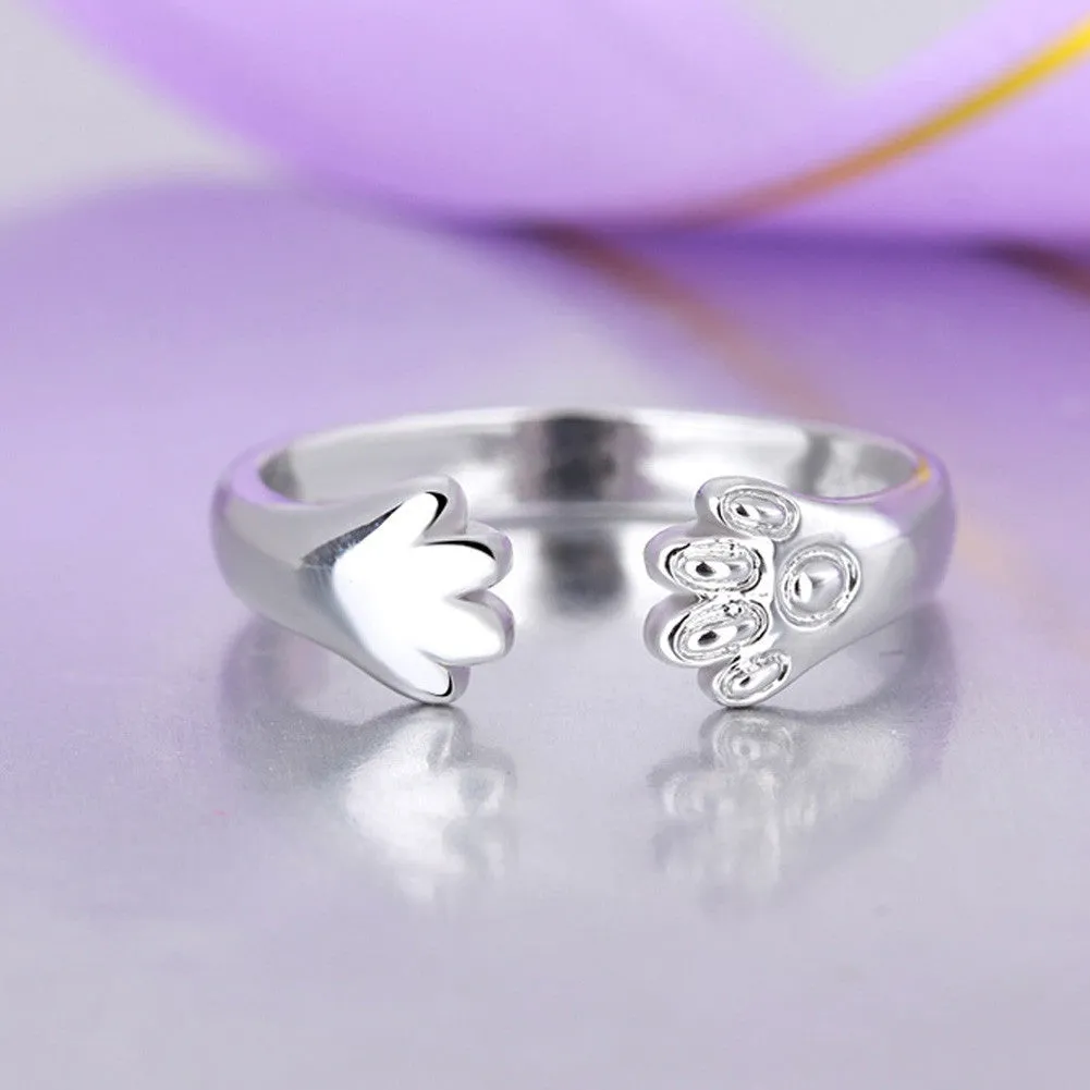 Crystal Cat Claw Rings for Women