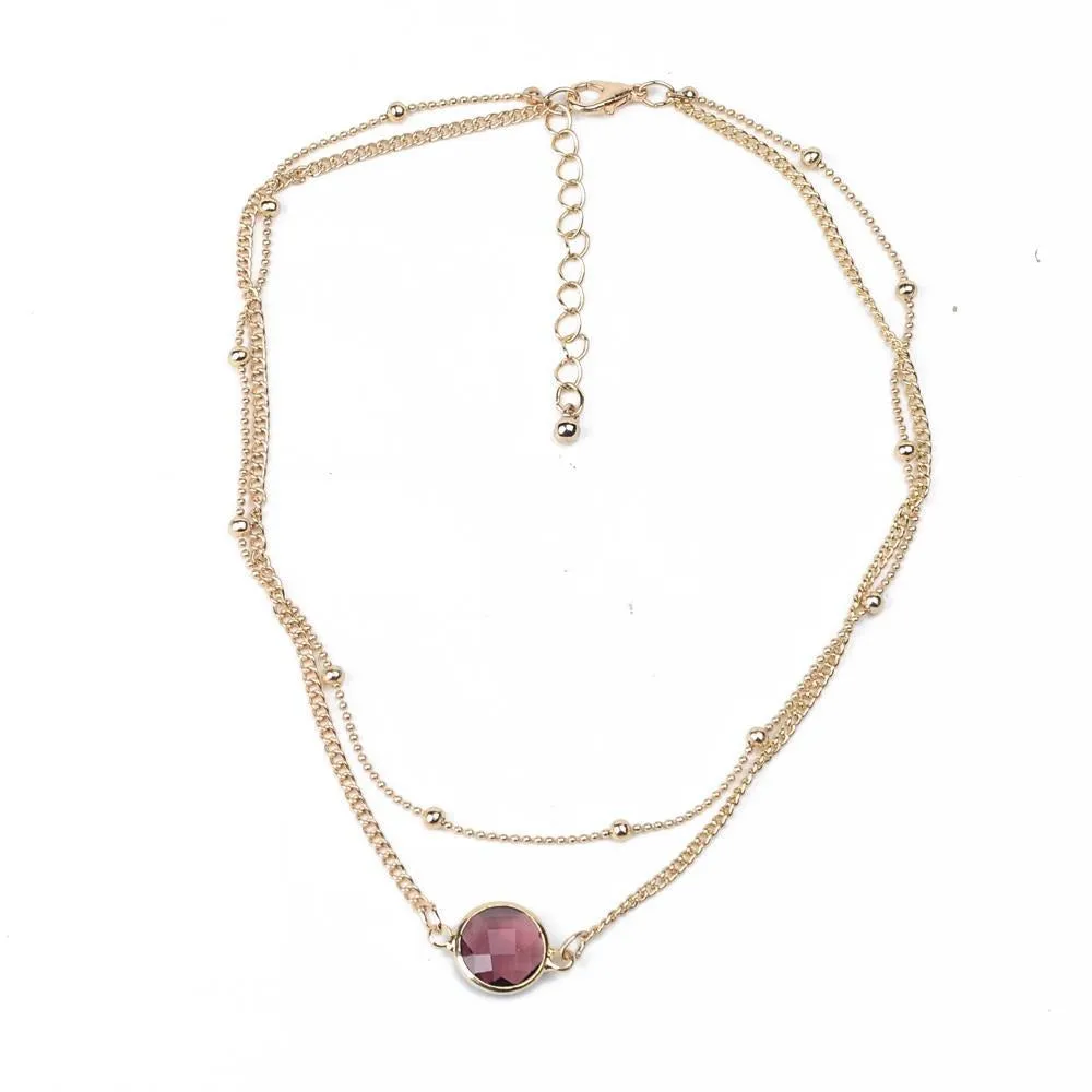 Crystal Choker Chain Necklace