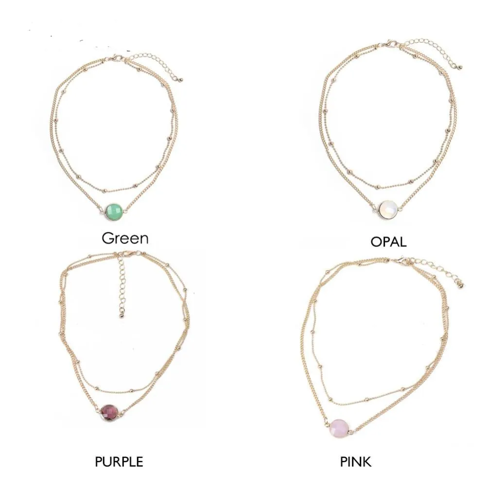 Crystal Choker Chain Necklace