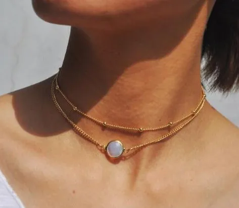 Crystal Choker Chain Necklace