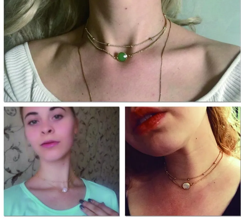 Crystal Choker Chain Necklace