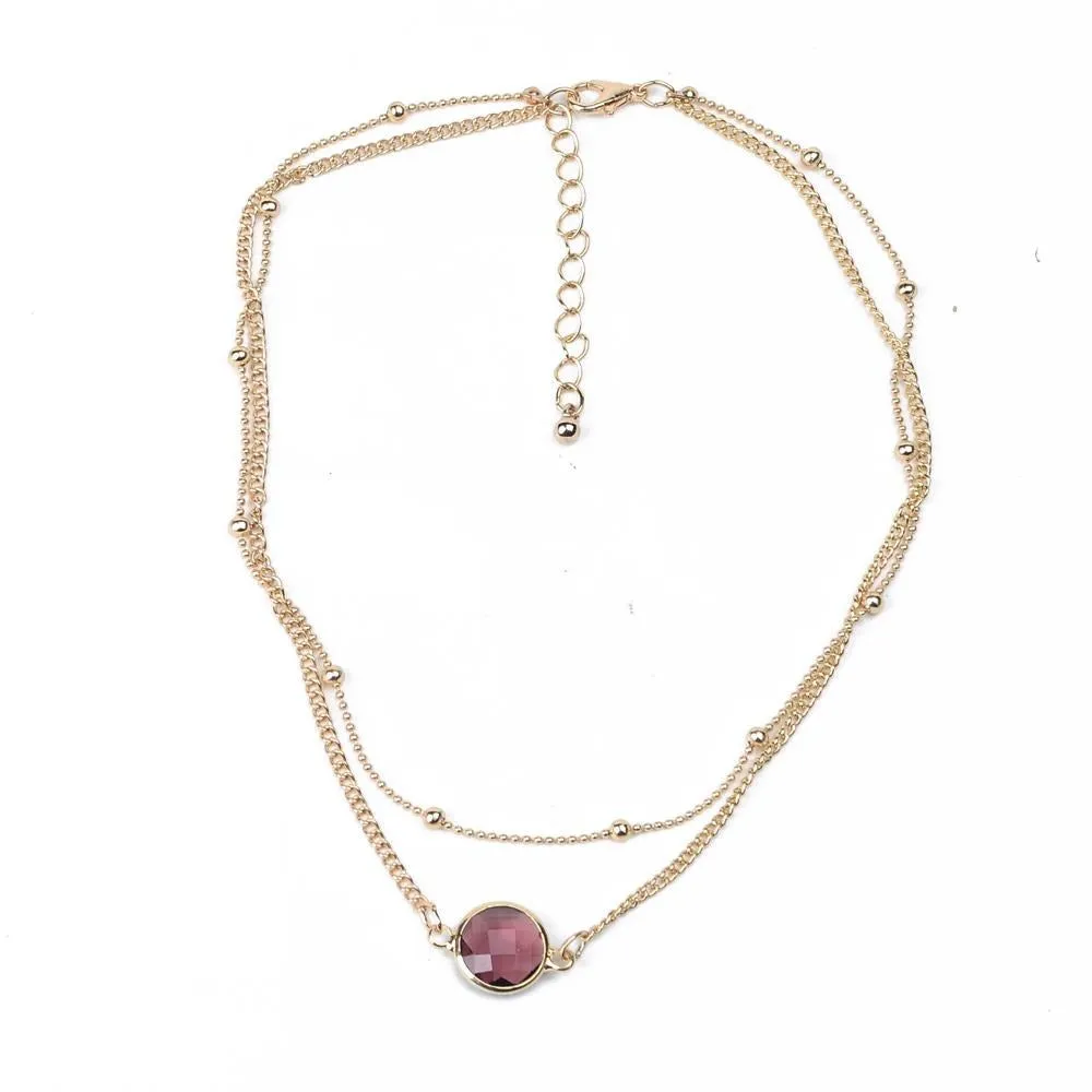 Crystal Choker Chain Necklace