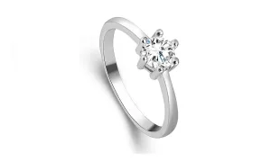 Crystal Cubic Zirconia Wedding Rings For Women