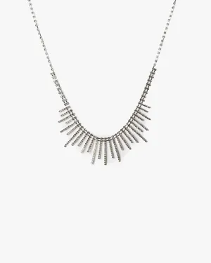 Crystal Fanned Statement Necklace