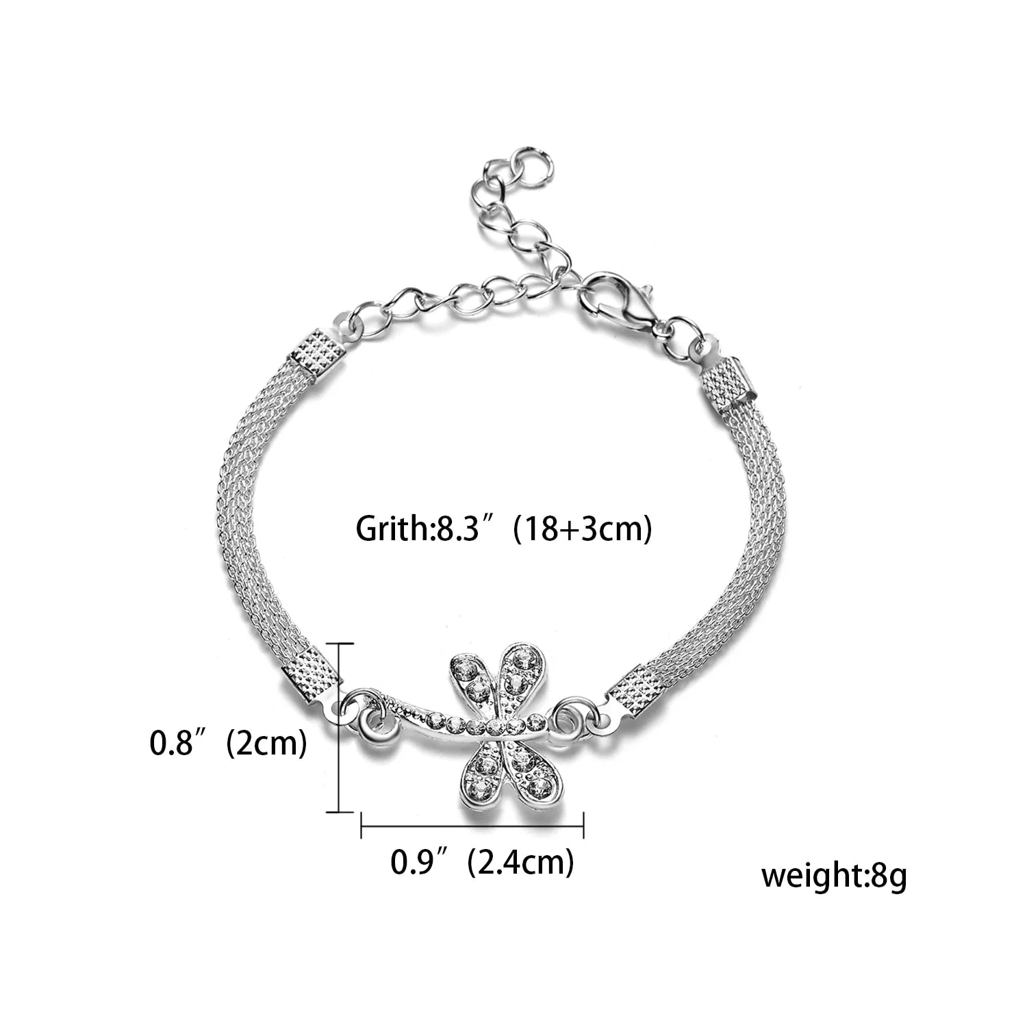 Crystal Turkish Blue Evil Eye Bracelets